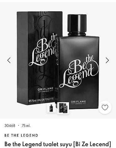 oriflame freya: Oriflame Be the Legend tualet suyu – kişi üçün ətir. - Həcm: 75 ml — 1