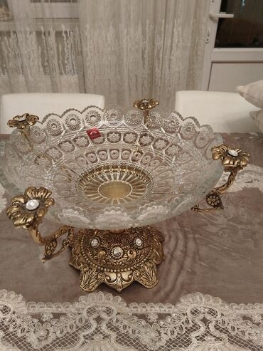 Meyvə qabları: Tom meyve qabi 23sm bronzali