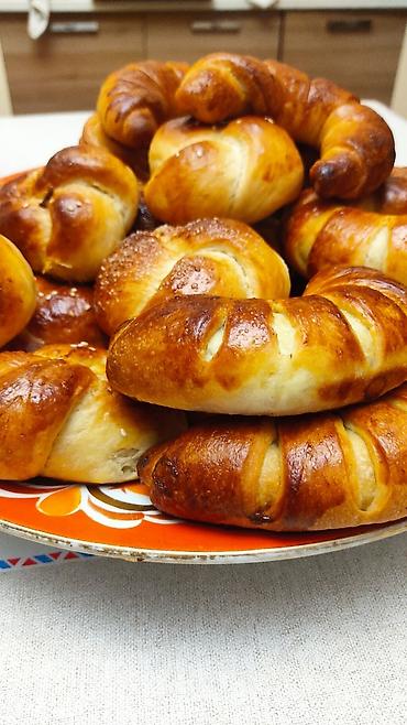 суши роллы: Домашние булочки на заказ 30 сом, с начинками 35 за шт — 2