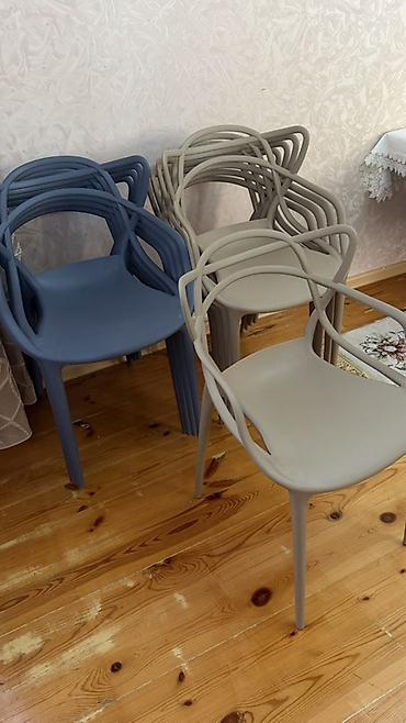 стульчик ikea: Пластиковый стул, Новый, Самовывоз, цвет - Серый — 6