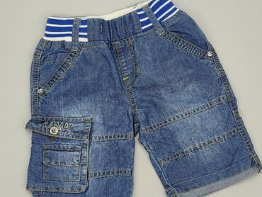 spodenki jeansowe w stylu mom fit: Krótkie spodenki, 4-5 lat, 110, stan - Dobry