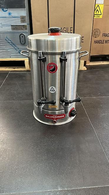 samavar ucuz: SILVERINOX sənaye tipli çay/isti su samovarı - Brend: SILVERINOX (CE — 2