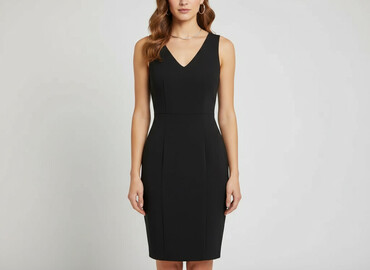 czerwona sukienki plus size: Gatta, Women`s dress, size S