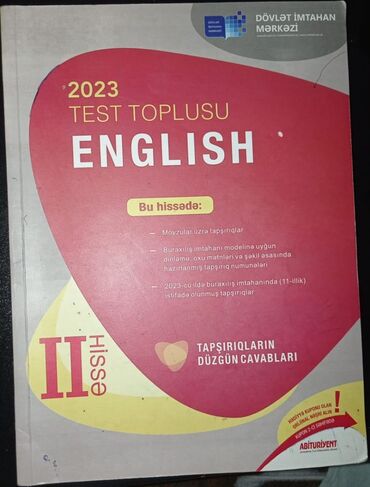 Testlər: İngilis dili Testlər 11-ci sinif, DİM, 2-ci hissə, 2023 il