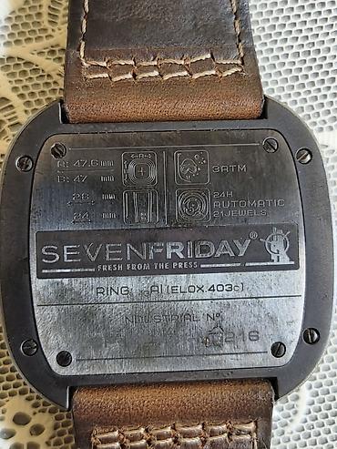 saat mexanik: İşlənmiş, Qol saatı, Sevenfriday, rəng - Qara — 5
