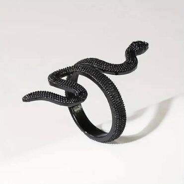 Prstenje: 🌟Prsten u obliku zmije – modni statement dodatak Prsten zmija Podesiv — 4