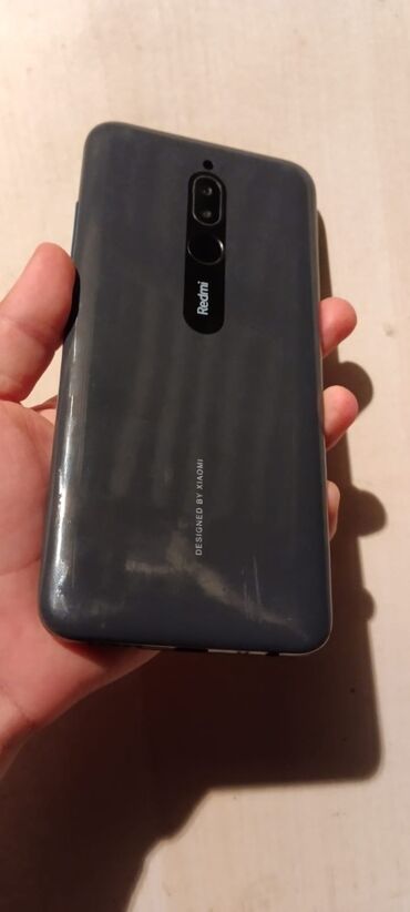 işlənmiş telefonlar redmi: Xiaomi Redmi 8, 64 ГБ, цвет - Серый, 
 Отпечаток пальца