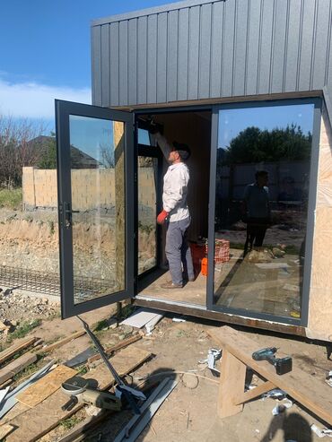 Алюминиевые окна на заказ: Перегородки стеклянные Алюминиевые перегородки Алюминиевые окна — 5