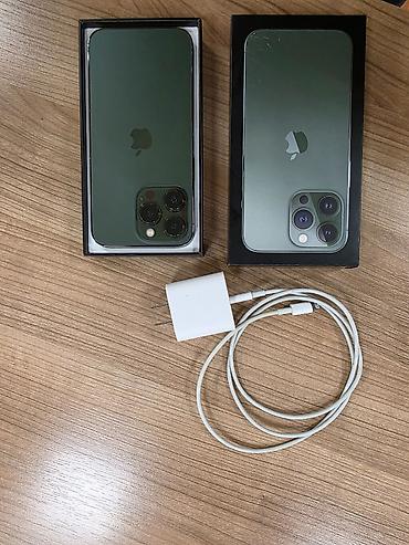 iphone barter var: IPhone 13 Pro, 256 GB, Alpine Green, Barmaq izi, Face ID, Simsiz şarj — 1
