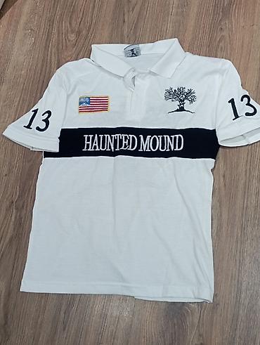 fred perry: Поло Haunted Mound, белое - Классический крой с отложным воротником и — 1