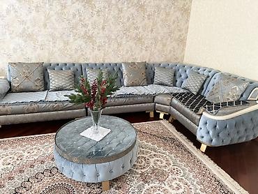 Divan və masa dəstləri: İşlənmiş, Künc divan, Qonaq otağı üçün, Açılmayan, Azərbaycan — 2