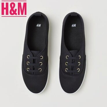 черные брючные классические шорты: Кроссовки, 36, 37, 40, H&M, Новый, цвет - Черный, Самовывоз