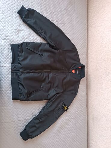 бомбер мужской: Куртка 7XL (EU 54), цвет - Черный