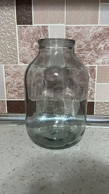 banka alışı: Şüşə banka - Həcm: təxmini 1 litr 0.40qepik - Material: qalın — 1