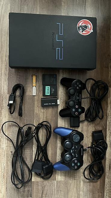 fre aparatı: PlayStation 2 (FAT model, SCPH-39004) komplekt Paketə daxildir: - PS2 — 1
