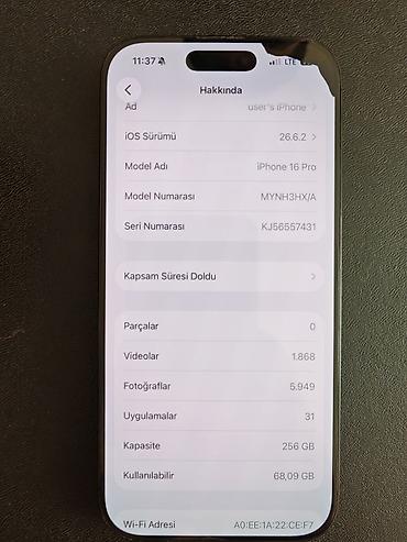 apple macbook: IPhone 16 Pro, 256 GB, Graphite, Face ID — 5