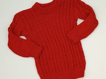 sweterek z kokardami: Sweterek, 8 lat, 122-128 cm, stan - Idealny