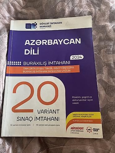 Testlər: Azərbaycan dili-20 sınaq. 2024 cü il nəşr. Az istifadə olunub. 6 — 1