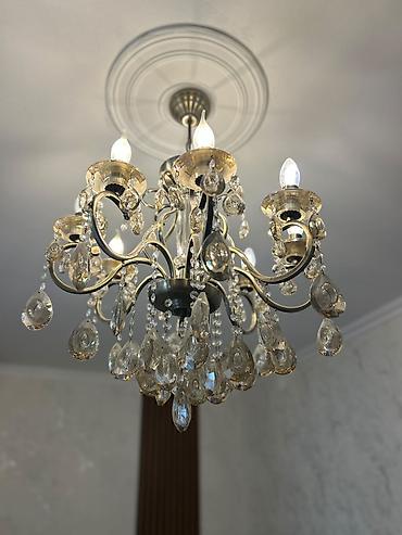 islenmis svarka: Çılçıraq, 8 lampa, Metal — 2