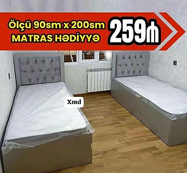 Tək nəfərlik çarpayı dəsti - Ölçü: 90 sm x 200 sm (şəkildə göstərilən