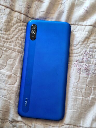 телефон сломанный: Xiaomi, Redmi 9A, Б/у, 32 ГБ, цвет - Синий, 2 SIM