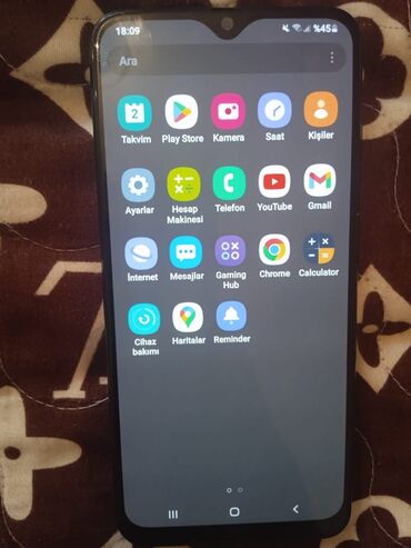 telefon j2: Samsung A50, 64 GB, rəng - Qara, Barmaq izi, İki sim kartlı