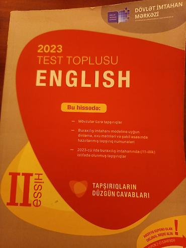 Testlər: İngilis dili Testlər 11-ci sinif, DİM, 2-ci hissə, 2023 il — 1