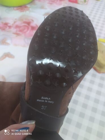 Сапоги: Сапоги Италия коричневый цвет разм,37,нарульный замша и мех — 2