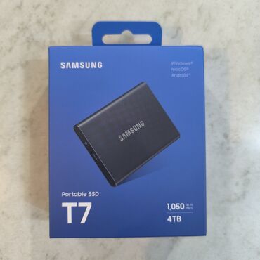 внешние жесткие диски usb 3.1: Накопитель, Новый, Samsung, SSD, 4 ТБ, 1.8"