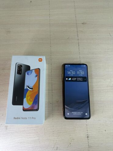 note 11pro: Xiaomi, Redmi Note 11 Pro, Б/у, 128 ГБ, цвет - Черный, 2 SIM