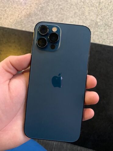 iphone про: IPhone 12 Pro, Б/у, 128 ГБ, Синий, Коробка, 80 %