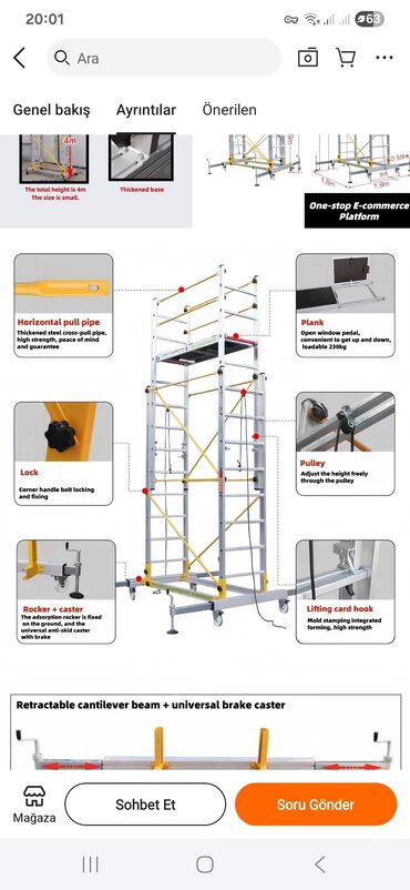Nərdivanlar: Bu qatlanan çoxməqsədli nərdivan müxtəlif işlər üçün uyğun olan -da lalafo.az — 4 Nərdivanlar: Bu qatlanan çoxməqsədli nərdivan müxtəlif işlər üçün uyğun olan — 4