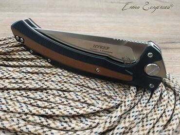 Охотничьи ножи: Складной нож Нукер от НОКС, сталь D2, рукоять из G10 Туристические — 3