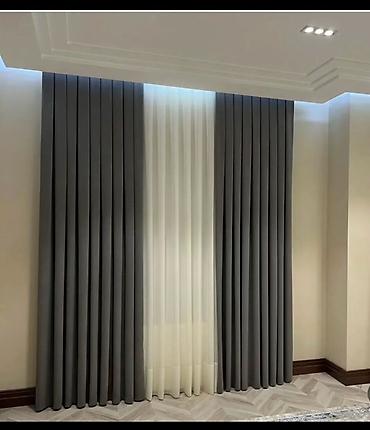 Шторы и занавески: Комплект штор, С тюлем в комплекте, Изготовление на заказ, Для зала — 31