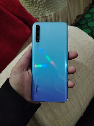 irsad telefon: Huawei Y8p, 128 GB, rəng - Göy, Barmaq izi