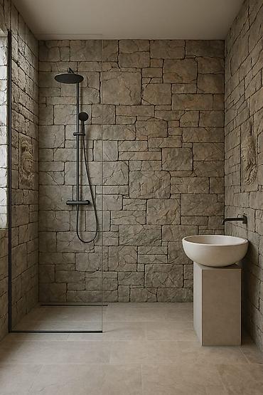 Фиброцементные фасадные панели: Искусственный декоративный камень для отделки стен и других — 17