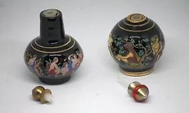 Stare vaze i dekor: MIRISNICE minijaturne grčke keramičke bočice za parfem. Ručna izrada — 14