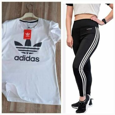 crop top trenerke: Adidas, S (EU 36), bоја - Šareno