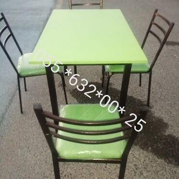 Restoran mebeli: Kuxna üçün masa və oturacaqlar dəstləri, kafe və cayxana üçün stol — 8