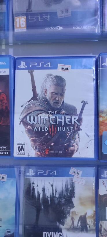 PS4 (Sony Playstation 4): Wıtcher wıld hunt Oyun diski, az işlənib. 🎮Playstation 3-4-5 original