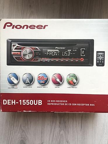 islenmis masin maqintafonlari: Pioneer DEH-1550UB avtomobil maqnitofonu - CD RDS qəbuledici (CD — 1