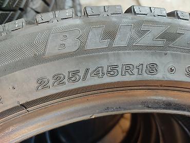 snos 385: Шины 225 / 45 / R 18, Зима, Б/у, Комплект, Легковые, Япония, Bridgestone — 4