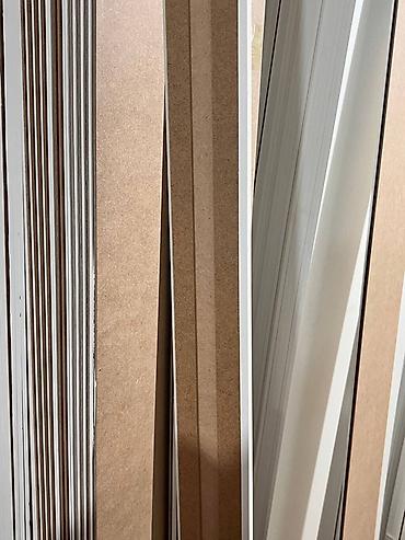 Стандартный плинтус: МДФ, Новый, цвет - Белый, Гарантия — 12