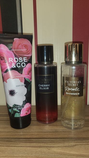 qadın üçün daflkot: Bədən kremi. victorias secret cherry elixir. victorias secret romantic
