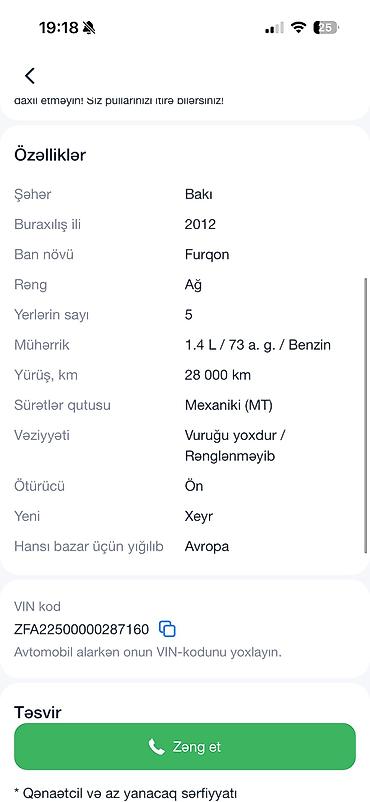 ot baglayan pres: Fiorino, 2012 il, motor 1.4 l, Furqon, İşlənmiş — 4