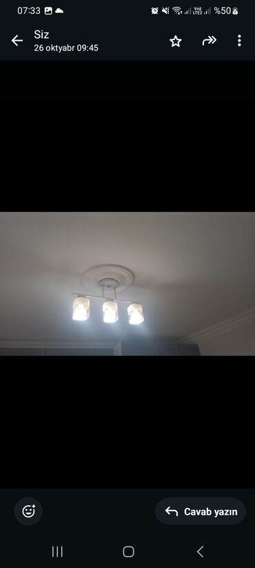 ик удлинитель: 3 lampalı tavan lampası - Dizayn: İki mərtəbəli, sütun formasında 3