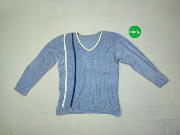 Bluzy: Pulover, M (EU 38), stan - Dobry, wzór - Jednolity kolor, kolor - Niebieski