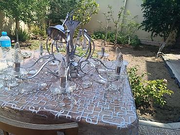 şam qiymətləri: Çılçıraq, 8 lampa, Metal — 1