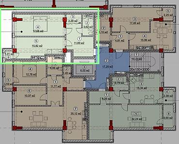 1 комната, 52 м², Элитка, 8 этаж