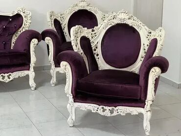 polovne retro fotelje: Stilska garnitura (trosed i dve / četiri fotelje) – Garnitura u dobrom